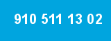 910 511 13 02 910 511 13 02